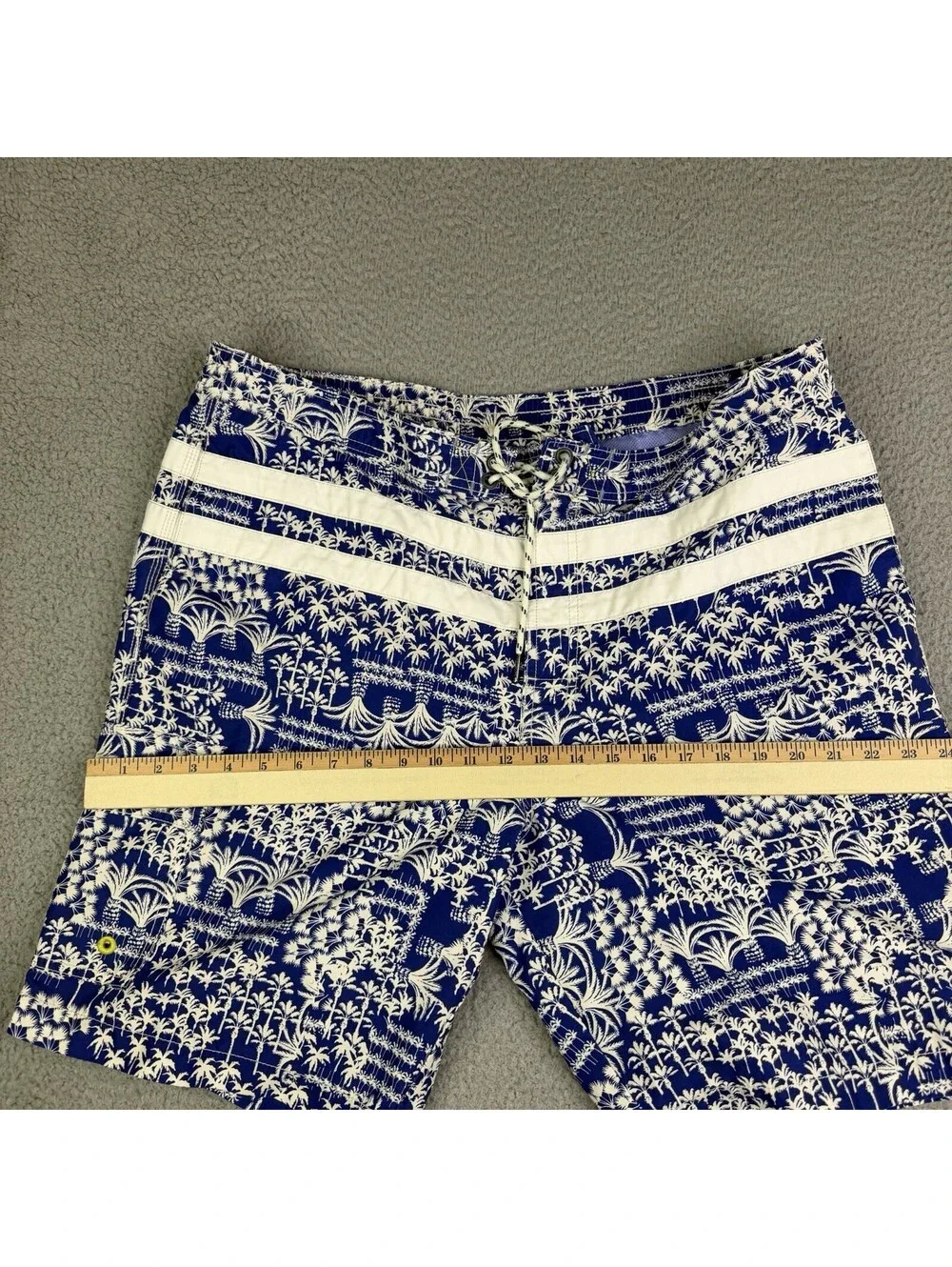 Tommy Bahama Relax Palm Trees Tropical Blue Swim Trunks Men's XL Lined